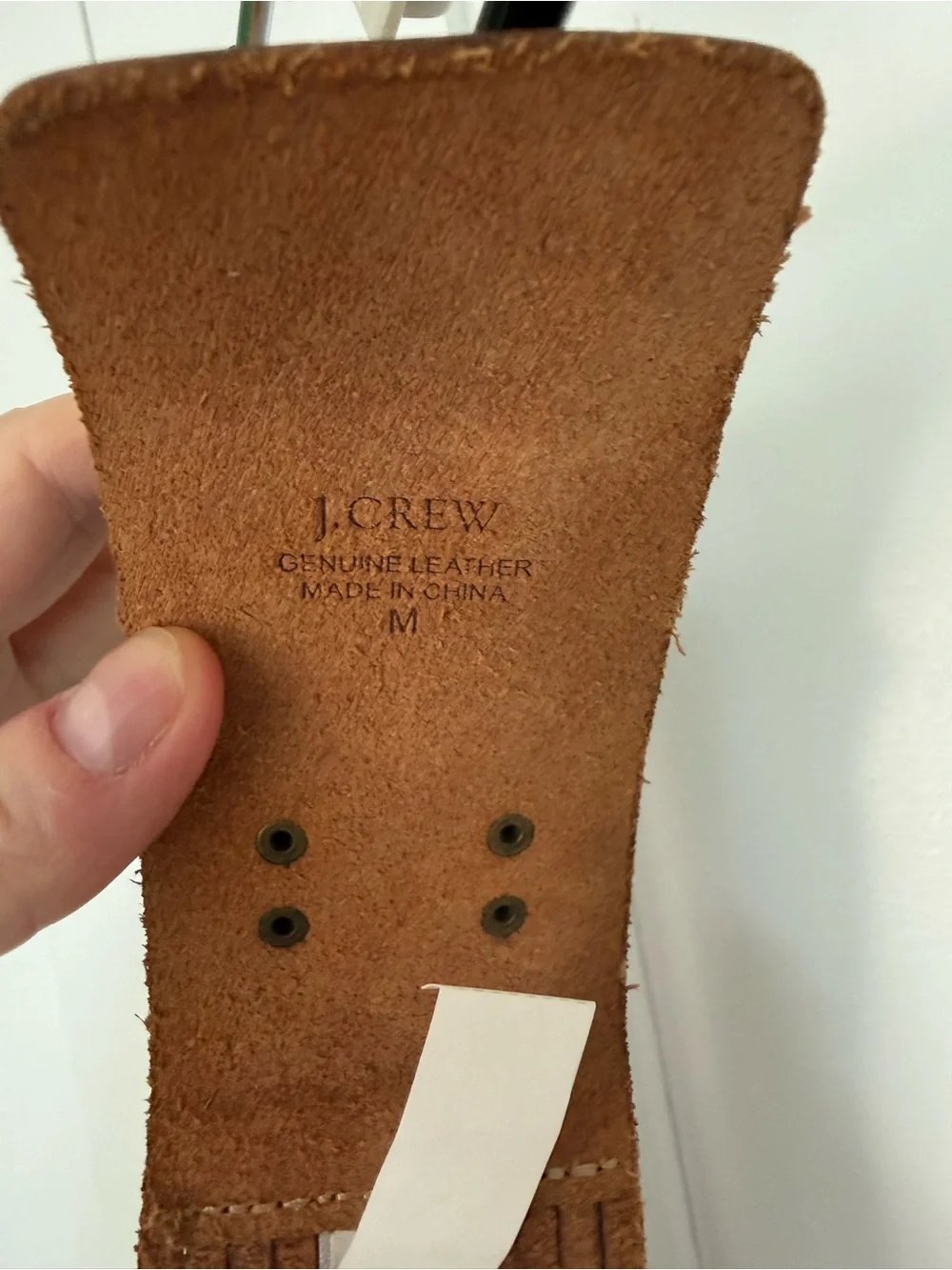 J. Crew wide leather belt